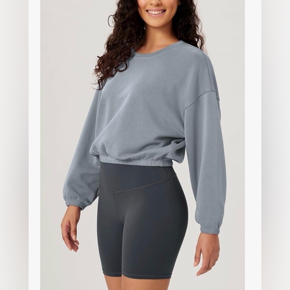 Ododos Tops - NWT ODODOS Modal Cropped Sweatshirt Small